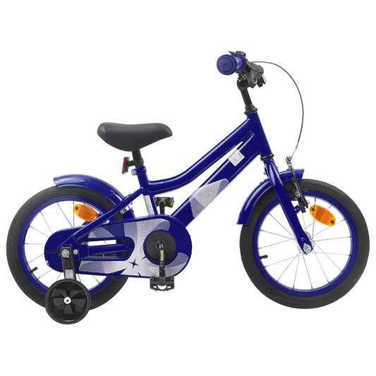 Kinderfiets 14 Inch voor 3-5 jaar oud Donkerblauw is nu te koop bij PeponiXL, paradijselijk wonen!