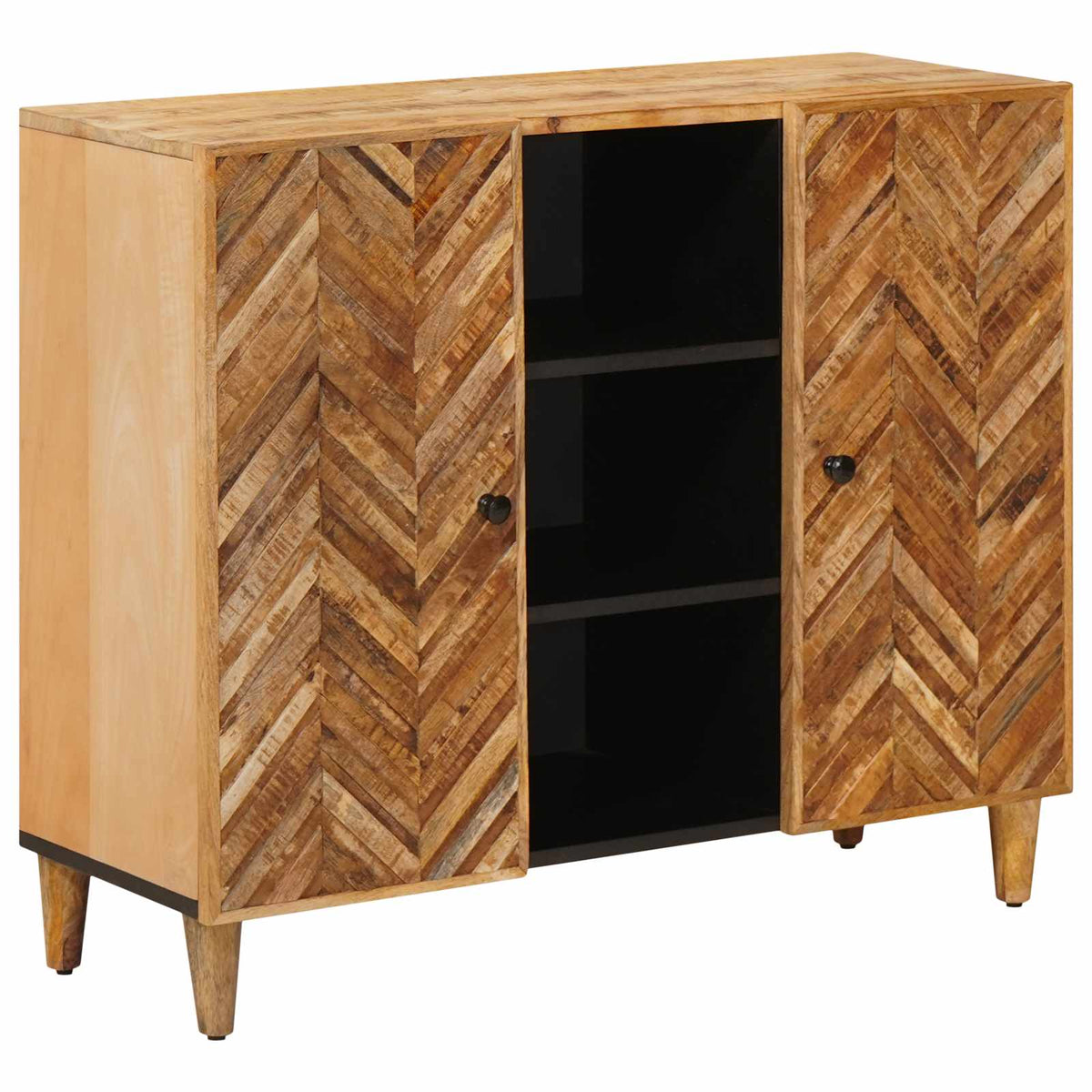 Opslagkasten Bruin 90 x 33,5 x 75 cm Massief Mango Hout is nu te koop bij PeponiXL, paradijselijk wonen!