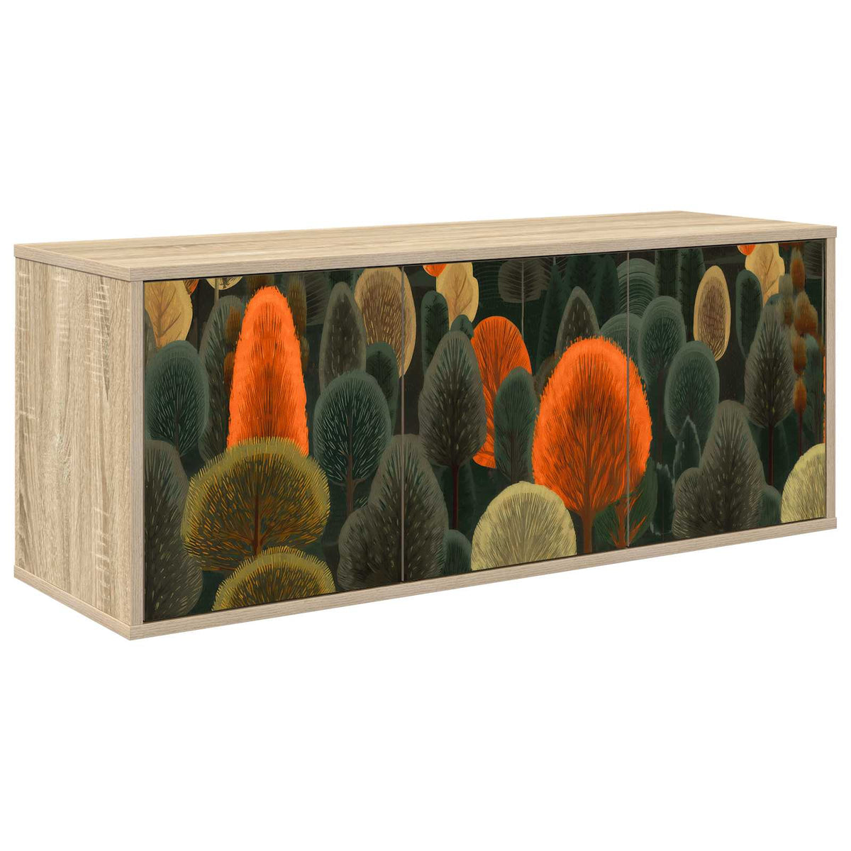 Wandgemonteerd tv-meubel ZAANDAM 102 x 33 x 40 cm Sonoma Eiken is nu te koop bij PeponiXL, paradijselijk wonen!