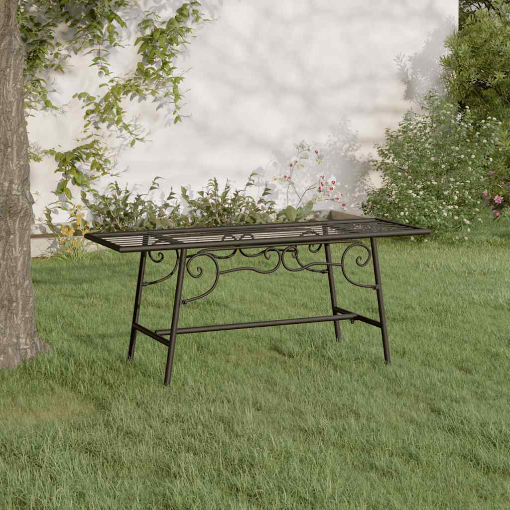 Boombank 110 cm staal zwart is nu te koop bij PeponiXL, paradijselijk wonen!