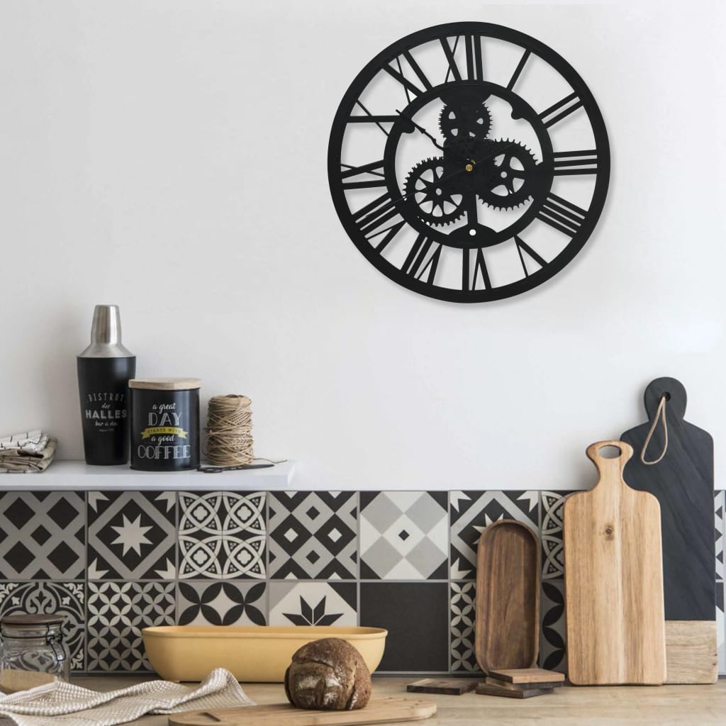 Wandklok 30 cm acryl zwart is nu te koop bij PeponiXL, paradijselijk wonen!