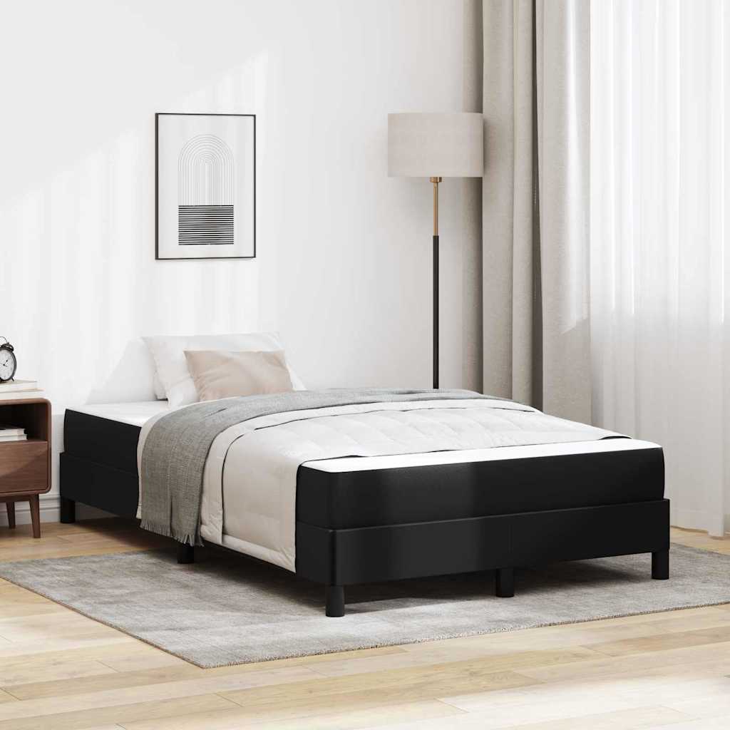 Bedframe met matras Zwart 120 x 190 cm Stof is nu te koop bij PeponiXL, paradijselijk wonen!