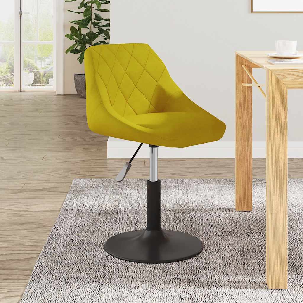 Eetkamerstoel fluweel mosterdgeel is nu te koop bij PeponiXL, paradijselijk wonen!