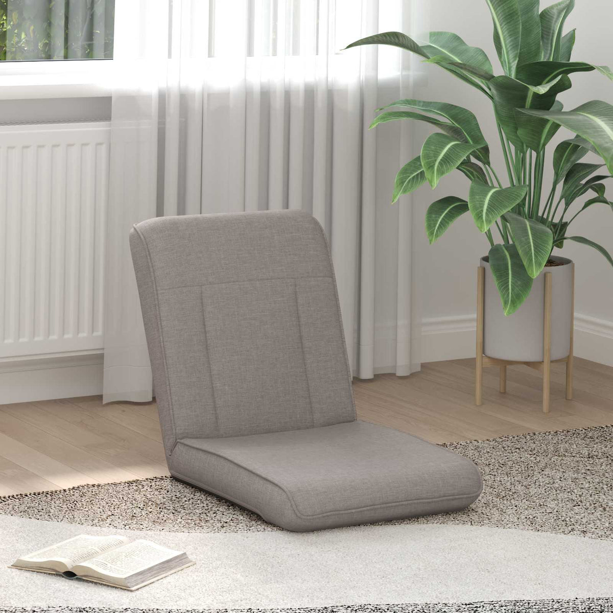 Vloerstoel Taupe 50 x 73 x 60 cm Stof is nu te koop bij PeponiXL, paradijselijk wonen!