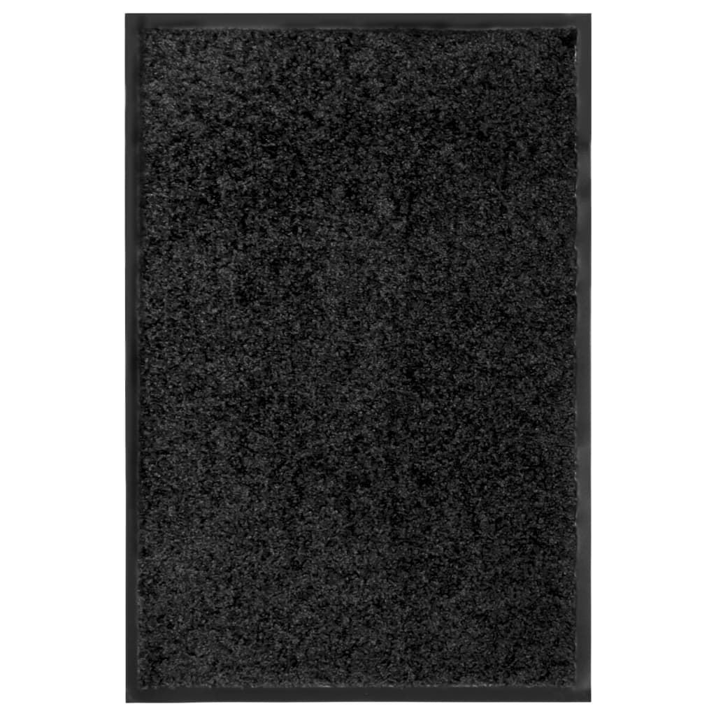 Deurmat wasbaar 40x60 cm zwart is nu te koop bij PeponiXL, paradijselijk wonen!