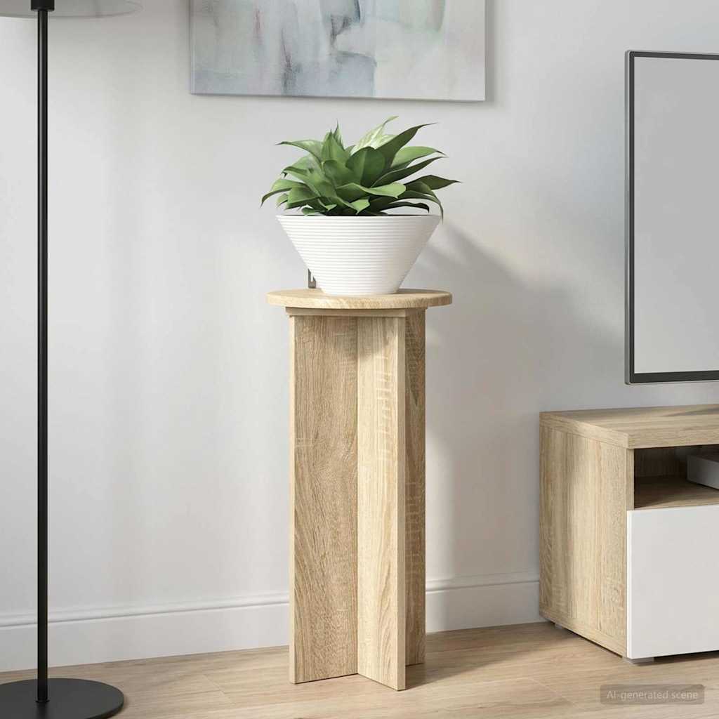 Plantenstandaard 2 pcs Sonoma Eiken 29,5 x 29,5 x 60 cm is nu te koop bij PeponiXL, paradijselijk wonen!