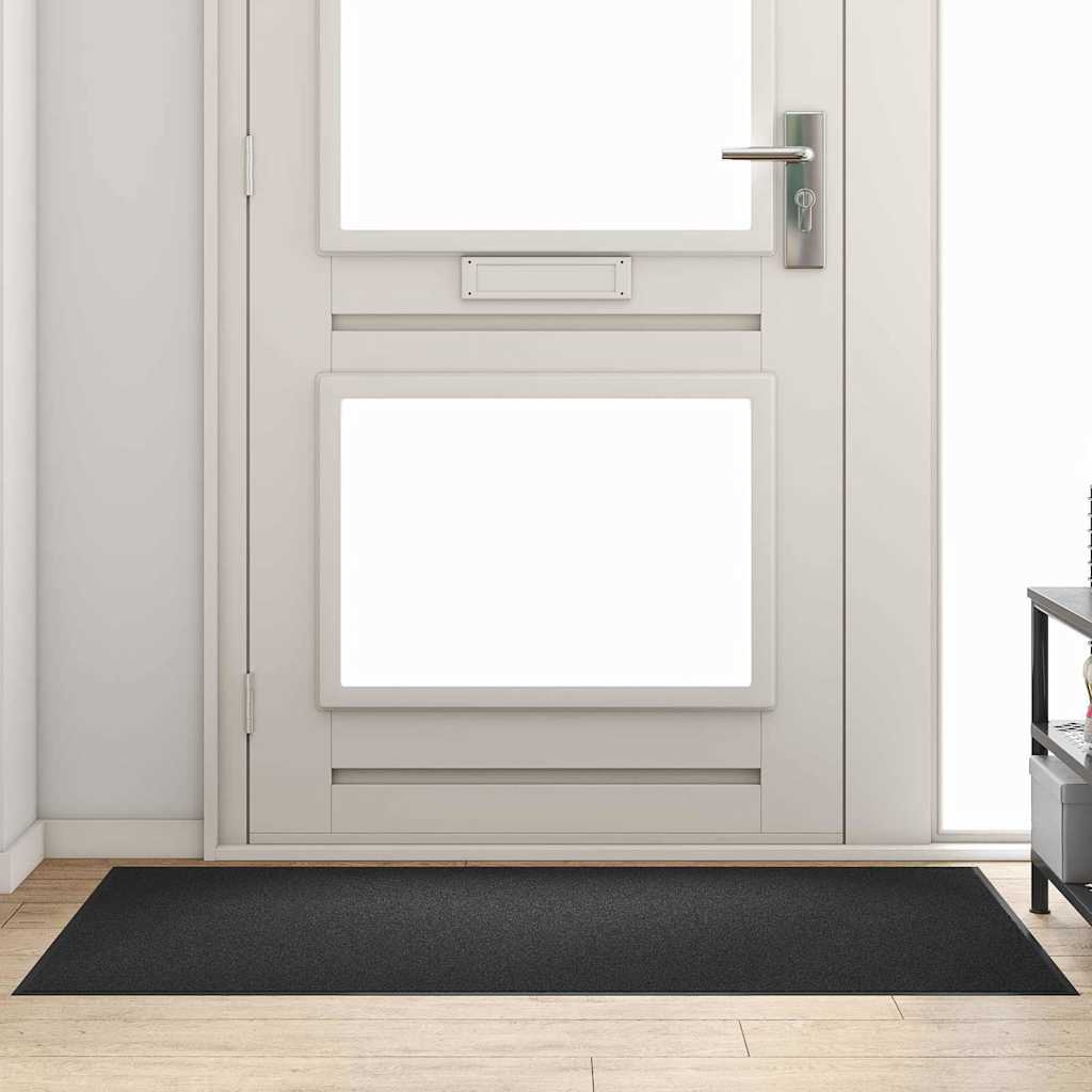 Deurmat Zwart 90 x 150 cm 100% Polyamide is nu te koop bij PeponiXL, paradijselijk wonen!