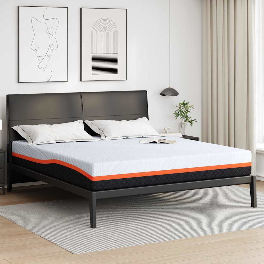 Matras Wit en Grijs 200 x 200 cm Jacquard stof is nu te koop bij PeponiXL, paradijselijk wonen!