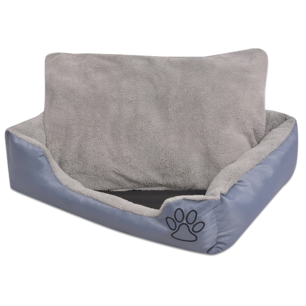 Hondenbed met gewatteerd kussen maat XXL grijs is nu te koop bij PeponiXL, paradijselijk wonen!