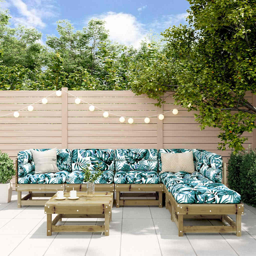 7-delige Loungeset geïmpregneerd grenenhout is nu te koop bij PeponiXL, paradijselijk wonen!