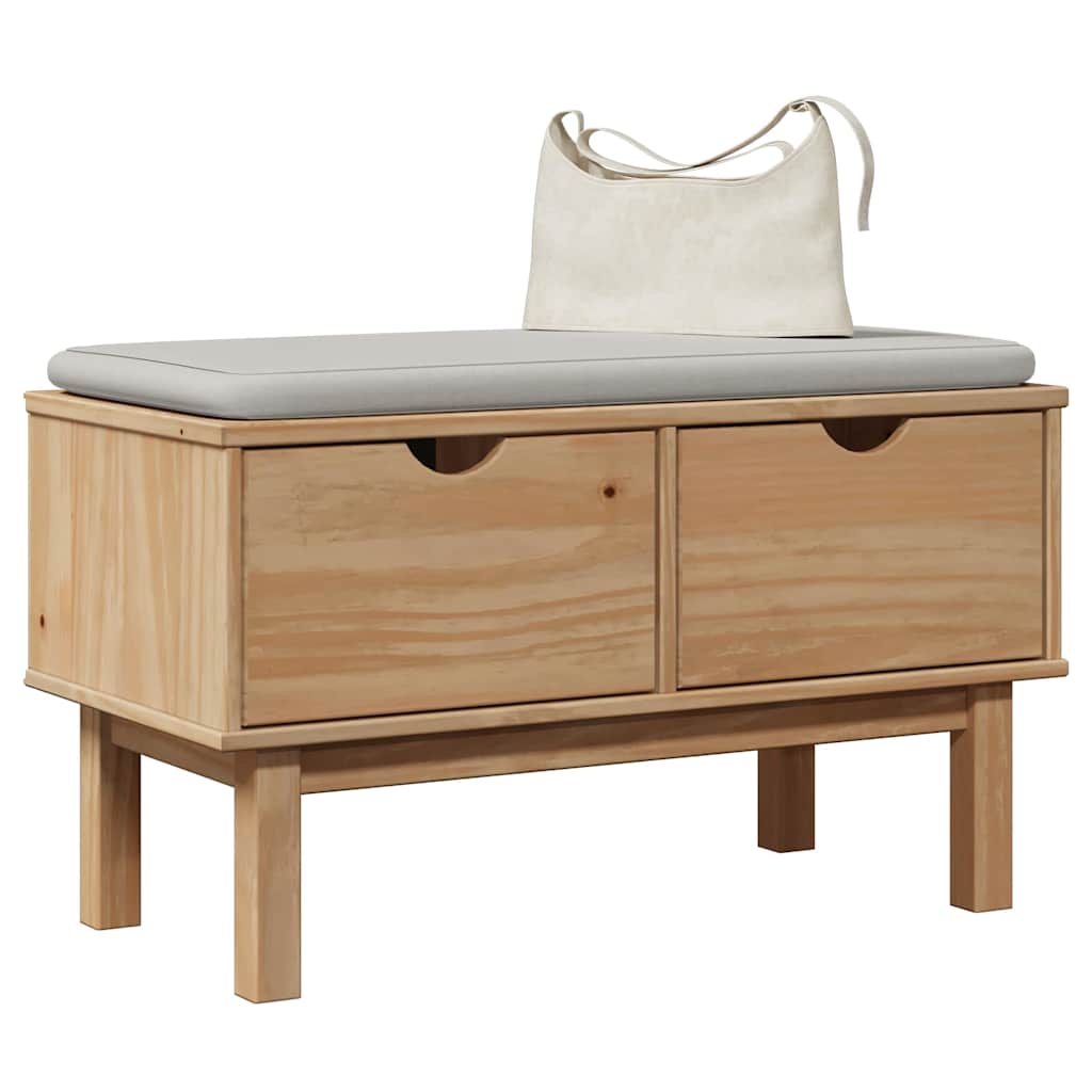 Gangbankje OTTA 80x40x45 cm massief grenenhout is nu te koop bij PeponiXL, paradijselijk wonen!