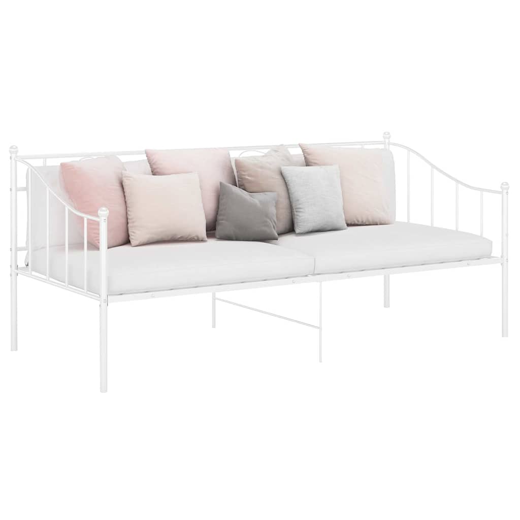 Slaapbank metaal wit 90x200 cm is nu te koop bij PeponiXL, paradijselijk wonen!