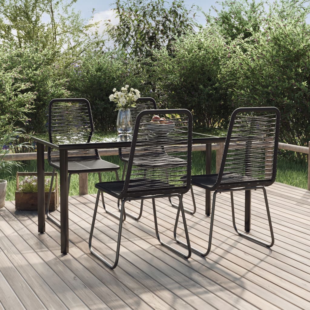 5-delige Tuinset zwart is nu te koop bij PeponiXL, paradijselijk wonen!
