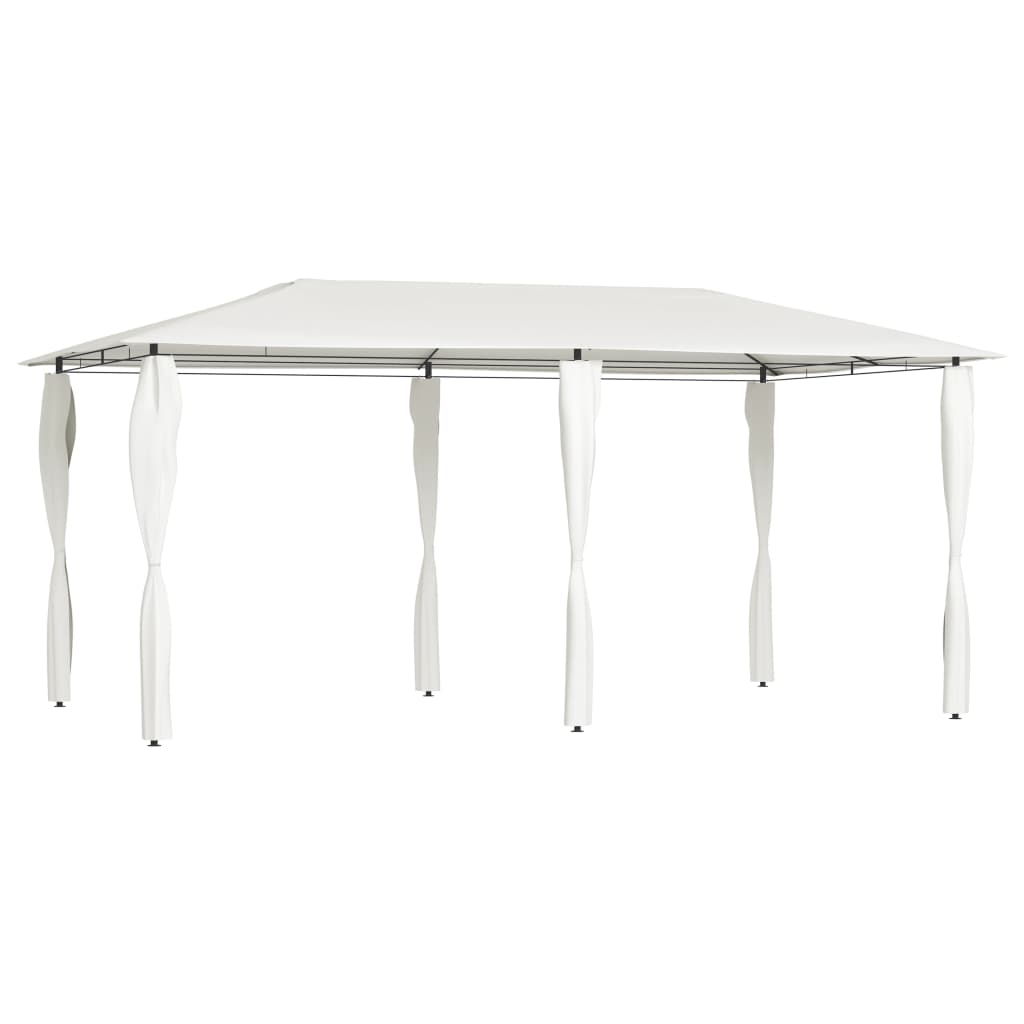 Prieel met paalhoezen 160 g/m² 2,98x5,3x2,59 m crèmekleurig is nu te koop bij PeponiXL, paradijselijk wonen!