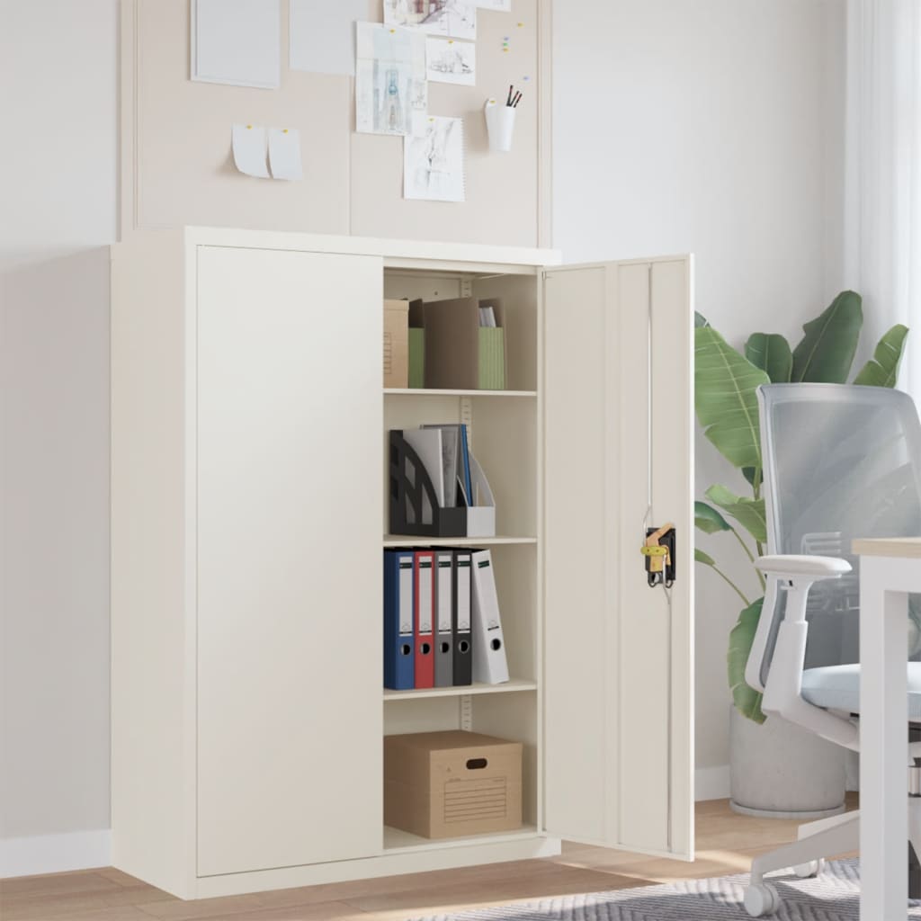 Archiefkast 90x40x140 cm staal wit is nu te koop bij PeponiXL, paradijselijk wonen!
