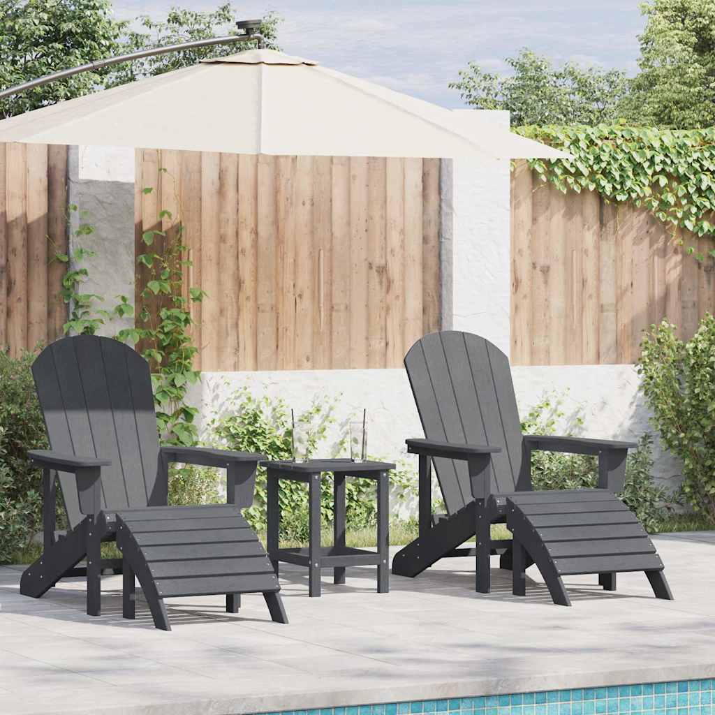 Tuinstoel 2 pcs Lichtgrijs 83 x 74 x 92 cm Polyetheen is nu te koop bij PeponiXL, paradijselijk wonen!