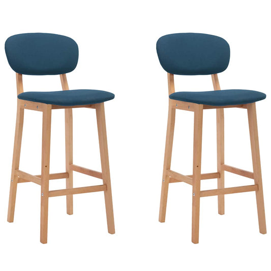 Barkrukken 2 st stof blauw is nu te koop bij PeponiXL, paradijselijk wonen!