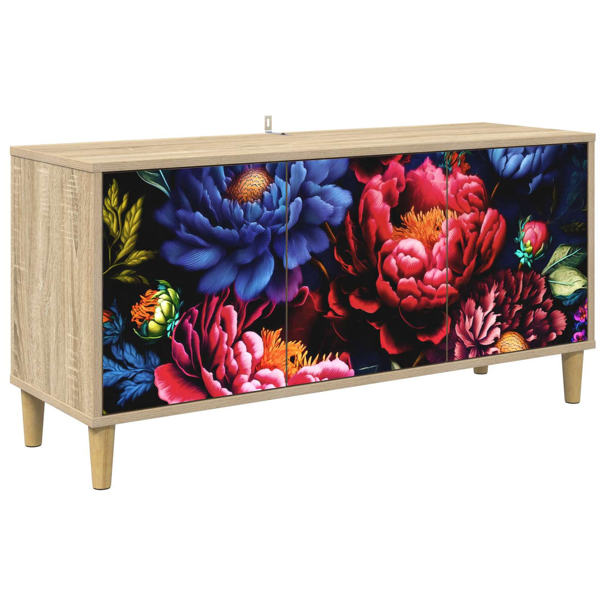 Tv-meubel KIEL 102 x 33 x 50 cm Sonoma Bewerkt hout is nu te koop bij PeponiXL, paradijselijk wonen!