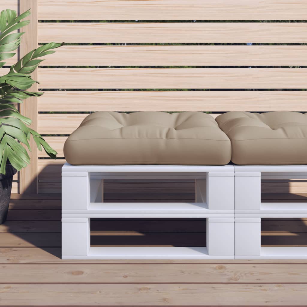 Palletkussen 60x61,5x10 cm stof taupe is nu te koop bij PeponiXL, paradijselijk wonen!