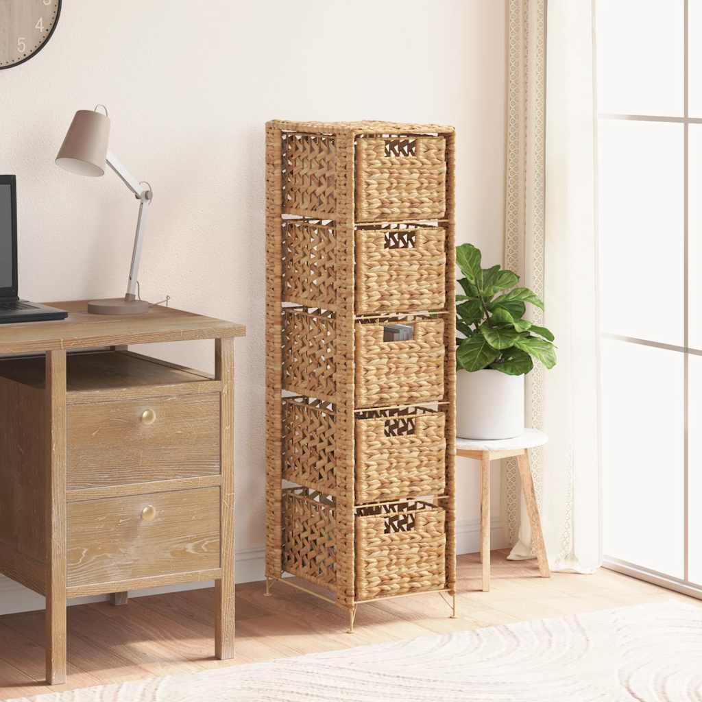 Opbergset met 5 manden 25,5x37x100 cm waterhyacint is nu te koop bij PeponiXL, paradijselijk wonen!