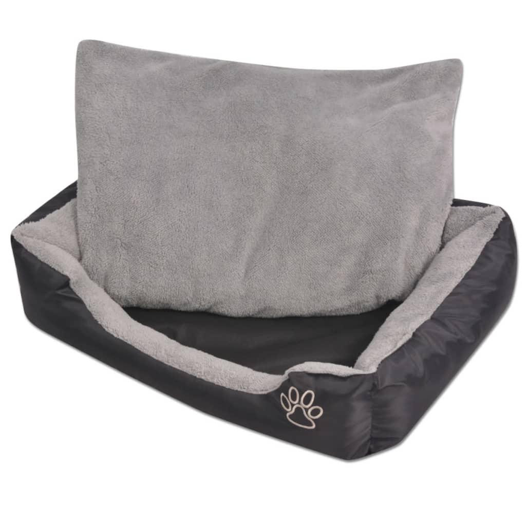Hondenbed met gewatteerd kussen maat XXL zwart is nu te koop bij PeponiXL, paradijselijk wonen!
