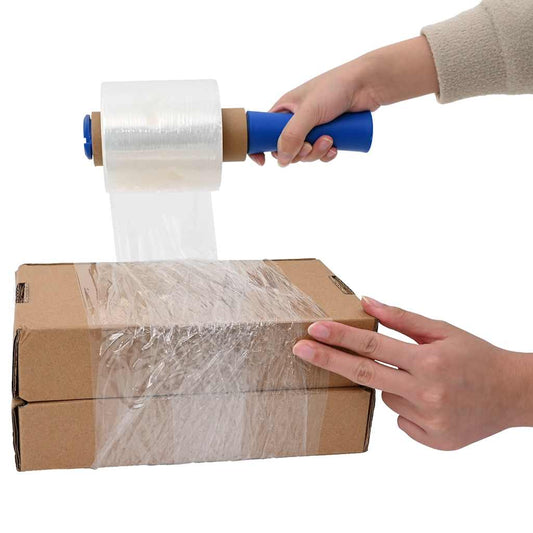 Stretchfilm met handvat 10 st transparant 23 μm 10 cm x 150 m is nu te koop bij PeponiXL, paradijselijk wonen!