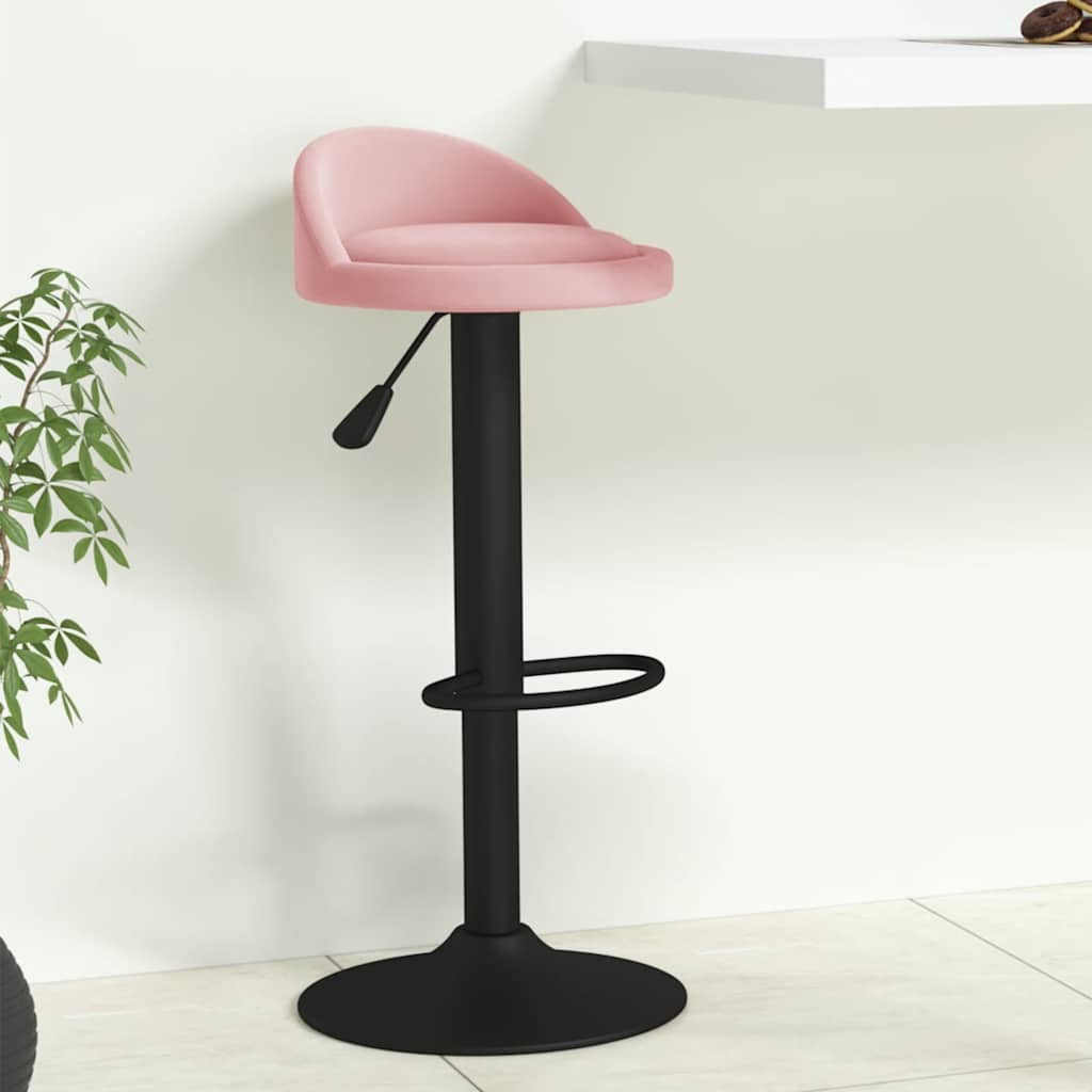 Barkruk fluweel roze is nu te koop bij PeponiXL, paradijselijk wonen!