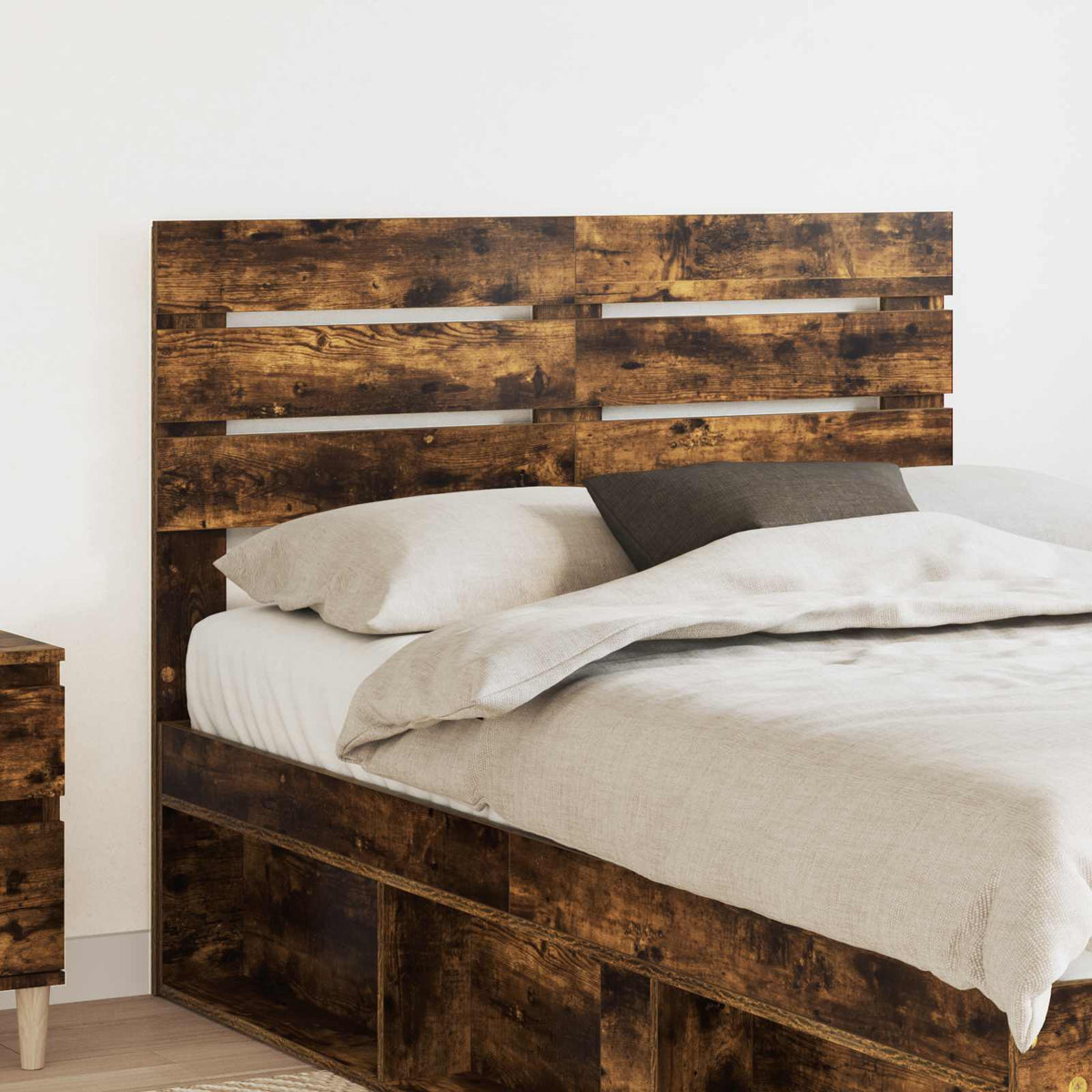 Hoofdbord Gerookt eiken Bewerkt hout is nu te koop bij PeponiXL, paradijselijk wonen!