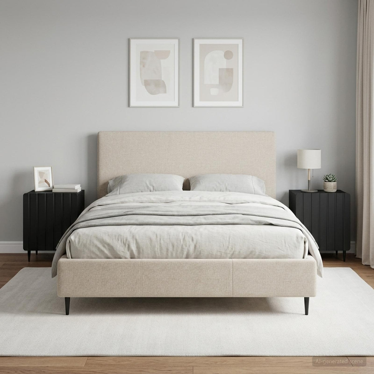 Nachtkastje 2 pcs Zwart 43 x 34,5 x 52 cm Bewerkt hout is nu te koop bij PeponiXL, paradijselijk wonen!