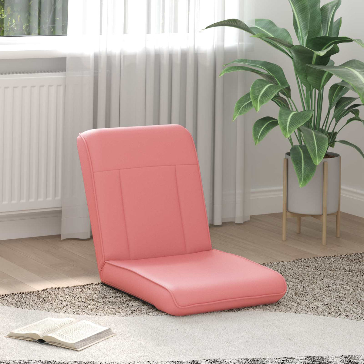Vloerstoel Roze 50 x 73 x 60 cm Nep Leer is nu te koop bij PeponiXL, paradijselijk wonen!