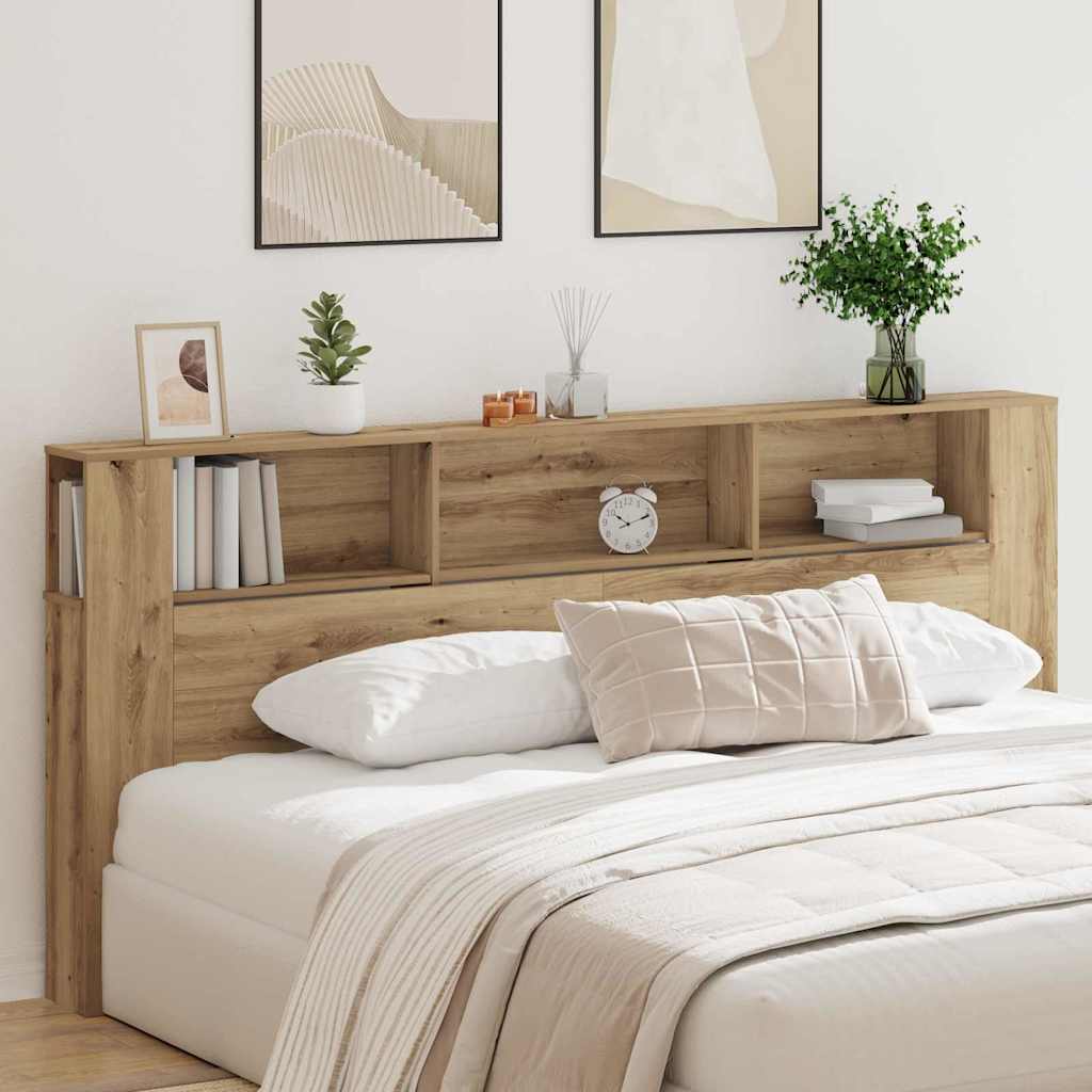 Hoofdeinde kas Artisan Eiken 220 x 18,5 x 102,5 cm Bewerkt hout is nu te koop bij PeponiXL, paradijselijk wonen!