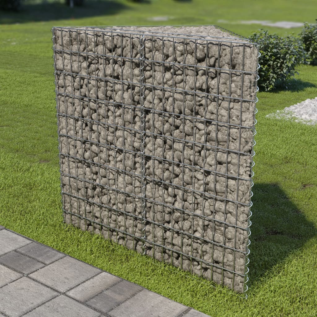 Gabion plantenbak verhoogd 75x75x100 cm gegalvaniseerd staal is nu te koop bij PeponiXL, paradijselijk wonen!