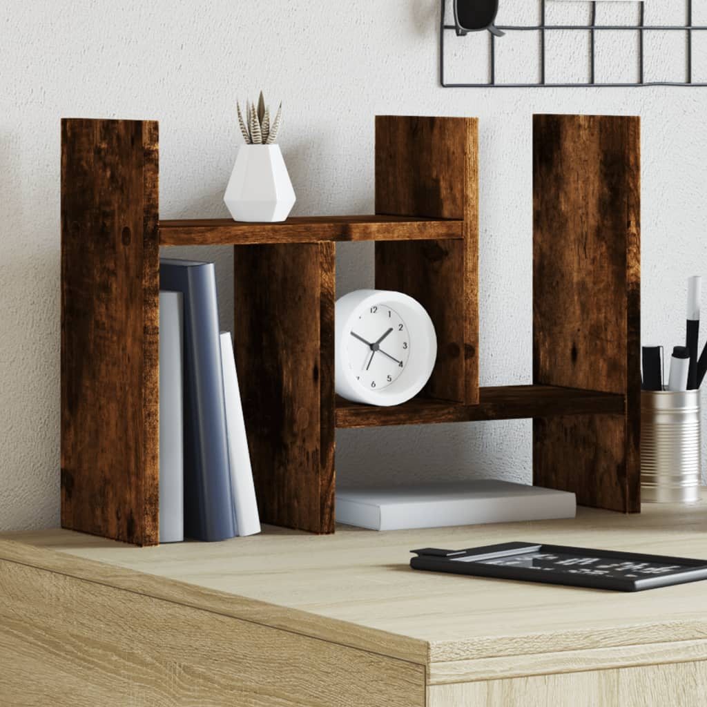 Bureau organiser 34,5x15,5x35,5 cm hout gerookt eikenkleurig is nu te koop bij PeponiXL, paradijselijk wonen!