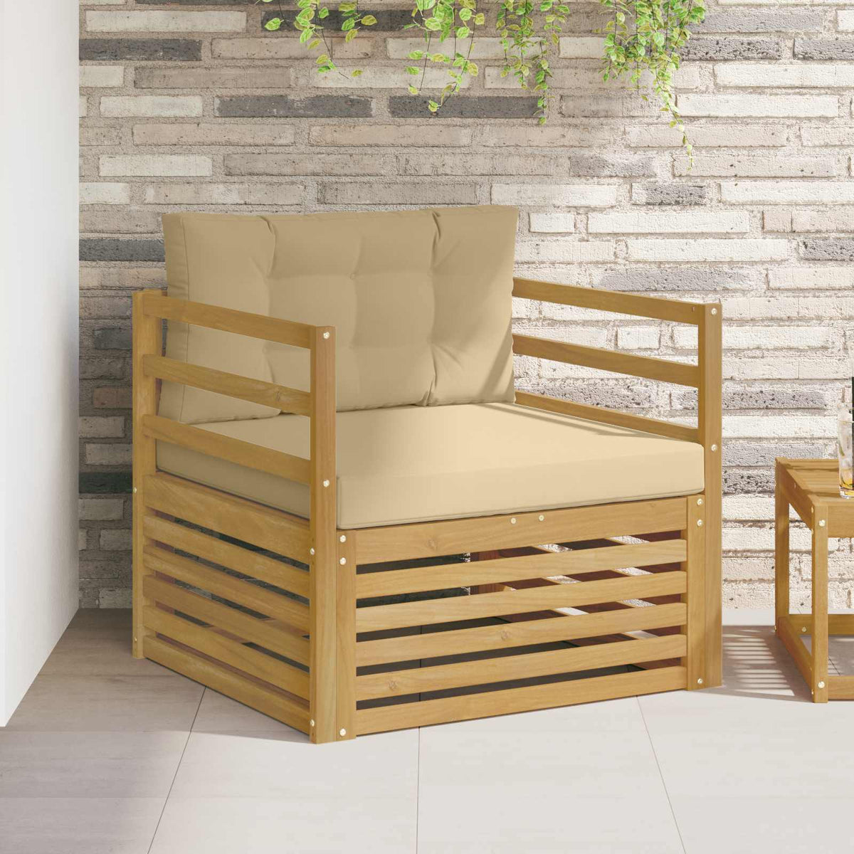 Tuinbank Wit en Beige is nu te koop bij PeponiXL, paradijselijk wonen!