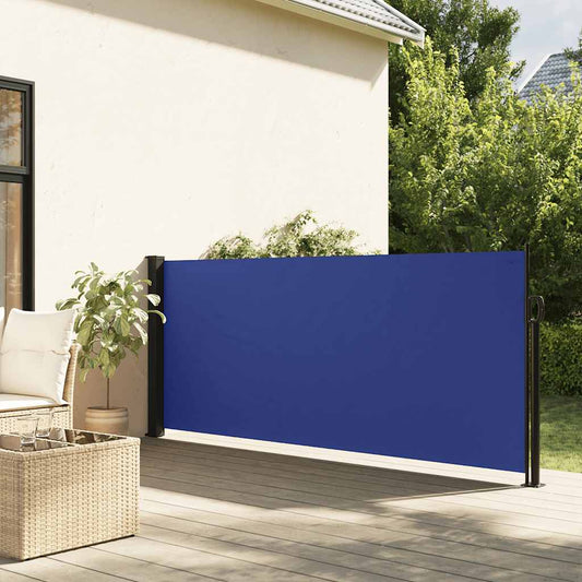 Windscherm uittrekbaar 120x600 cm blauw is nu te koop bij PeponiXL, paradijselijk wonen!