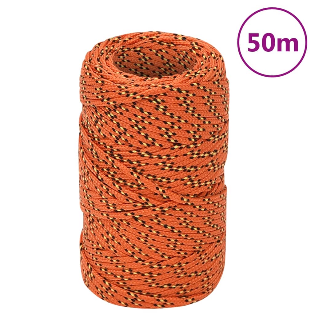 Boottouw 2 mm 50 m polypropyleen oranje is nu te koop bij PeponiXL, paradijselijk wonen!