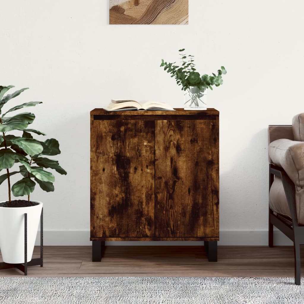 Dressoir 60x35x70 cm bewerkt hout gerookt eikenkleurig is nu te koop bij PeponiXL, paradijselijk wonen!
