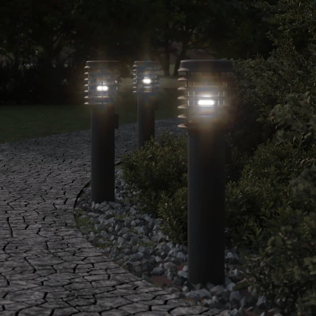 Vloerlamp voor buiten 60 cm roestvrij staal zwart is nu te koop bij PeponiXL, paradijselijk wonen!
