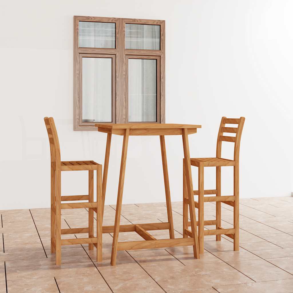 3-delige Tuinbarset massief acaciahout is nu te koop bij PeponiXL, paradijselijk wonen!