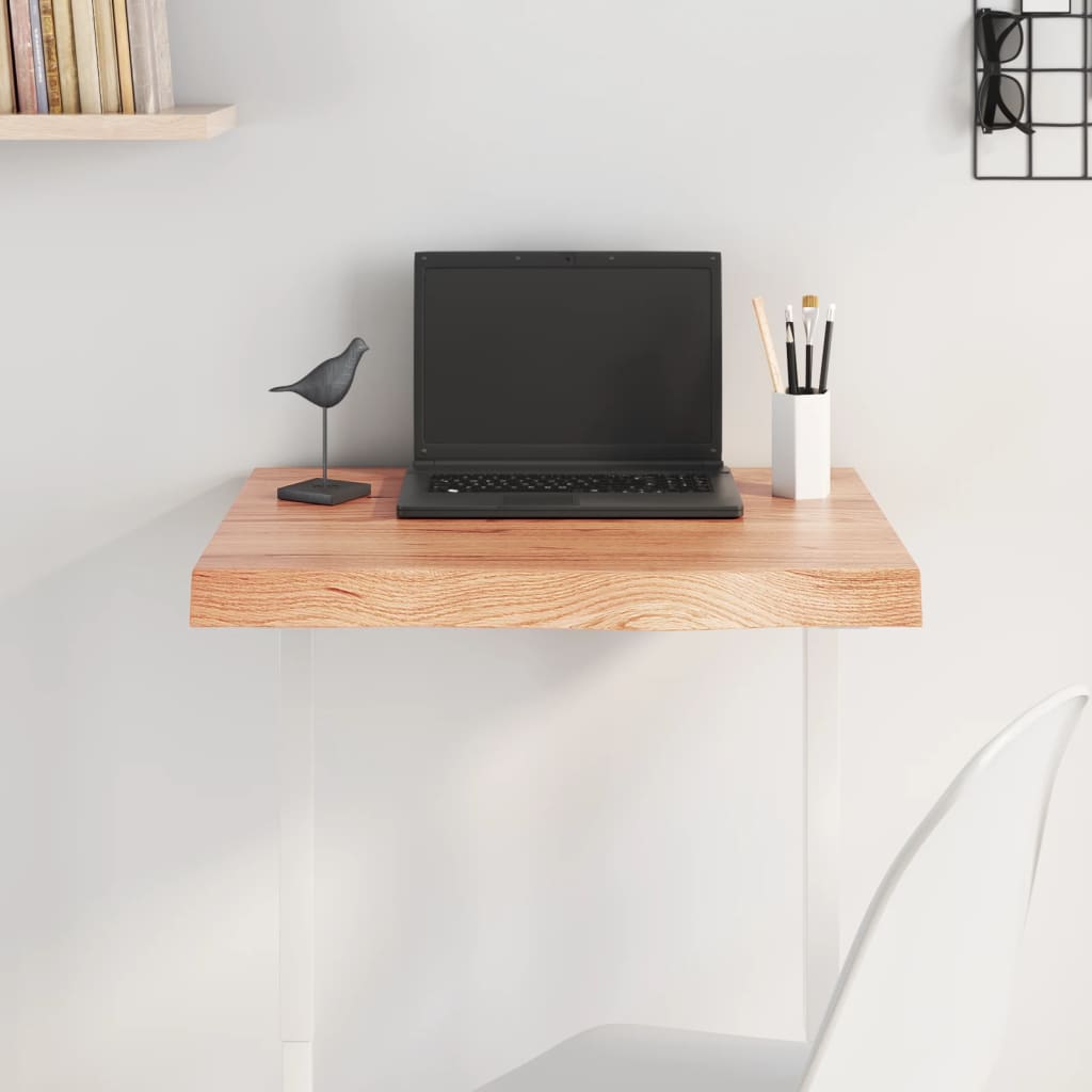 Tafelblad 60x40x(2-6) cm behandeld massief eikenhout lichtbruin is nu te koop bij PeponiXL, paradijselijk wonen!