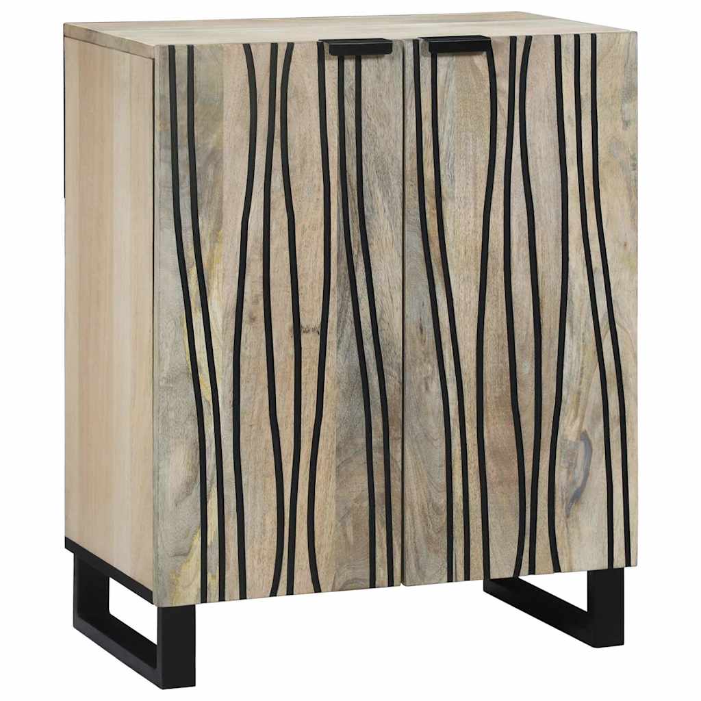 Dressoir Wit 60 x 33,5 x 75 cm Massief Mango Hout is nu te koop bij PeponiXL, paradijselijk wonen!
