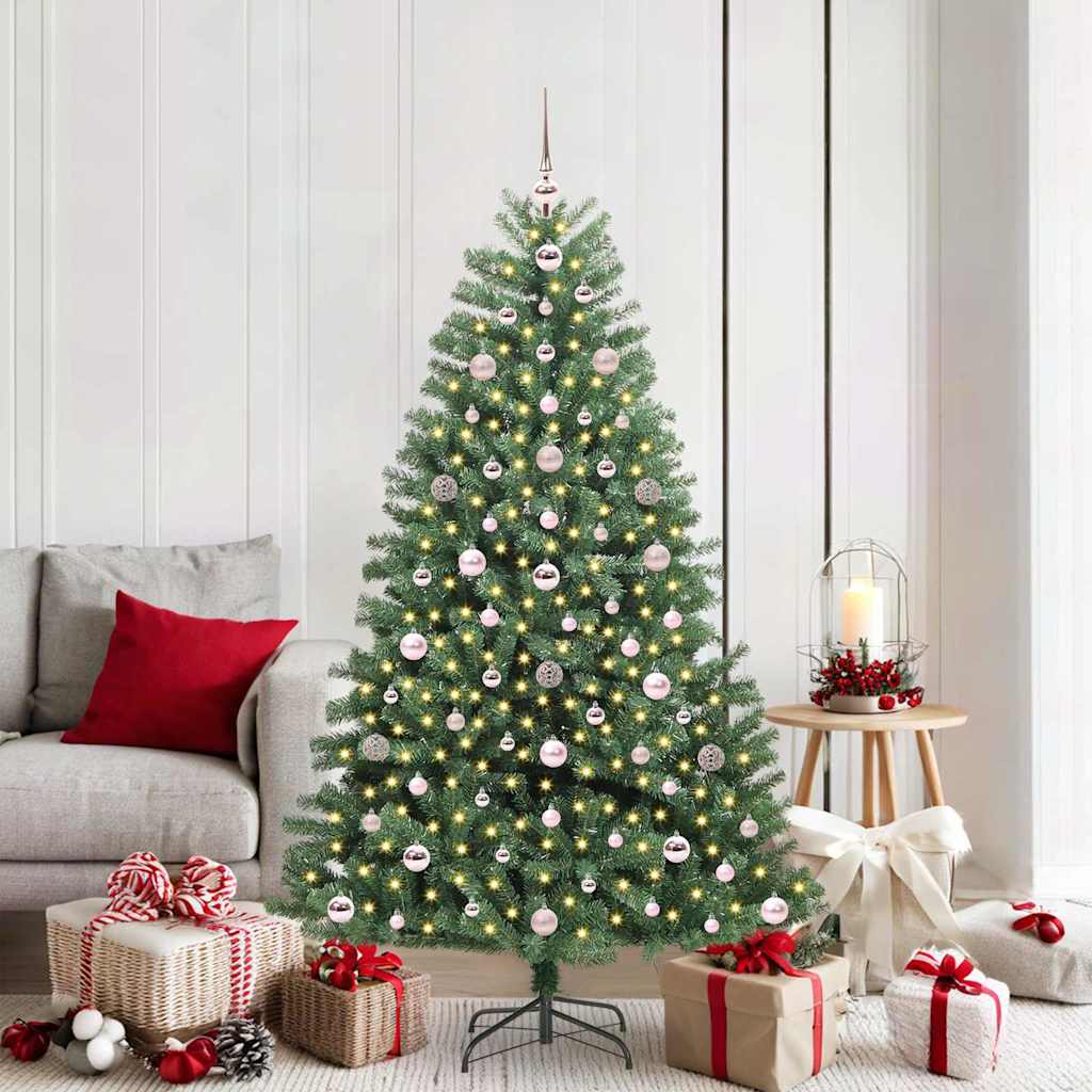Kunstmatige Inklapbare Kerstboom Groen 180 cm PVC en Metaal is nu te koop bij PeponiXL, paradijselijk wonen!