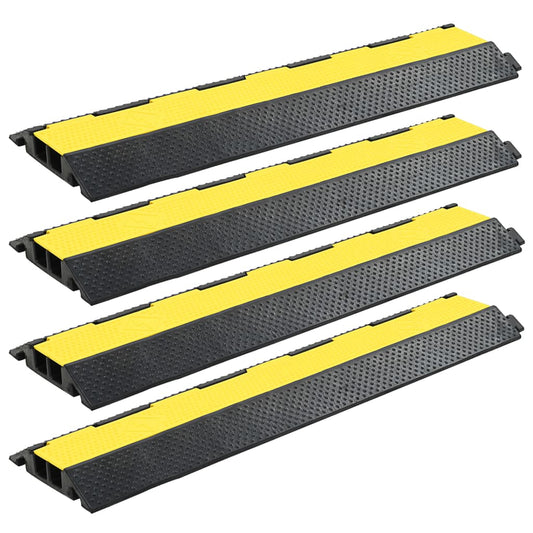 Kabelbeschermer drempels 2 tunnels 101,5 cm rubber 4 st is nu te koop bij PeponiXL, paradijselijk wonen!