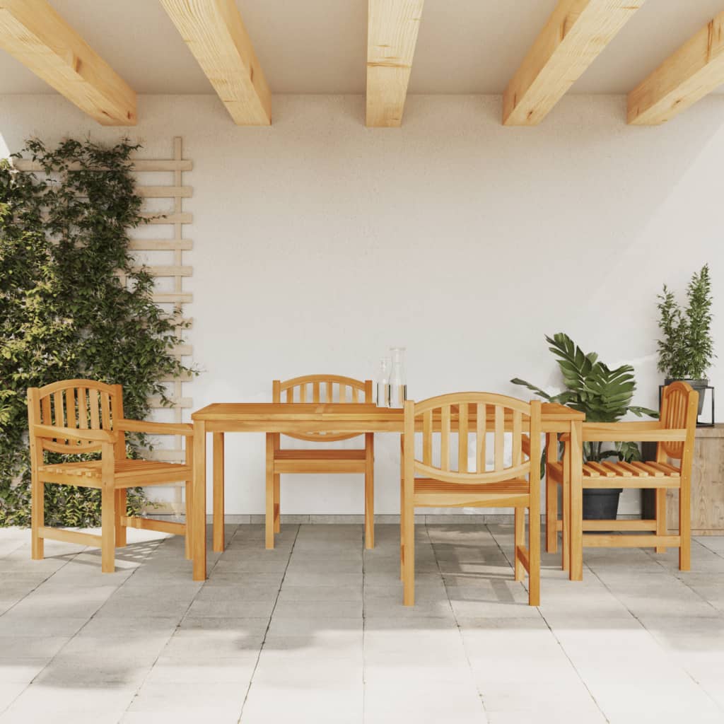 5-delige Tuinset massief teakhout is nu te koop bij PeponiXL, paradijselijk wonen!