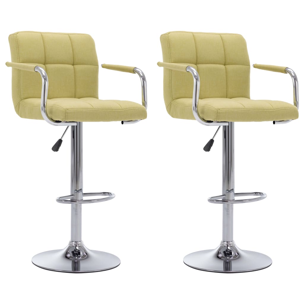 Barstoelen 2 st stof groen is nu te koop bij PeponiXL, paradijselijk wonen!