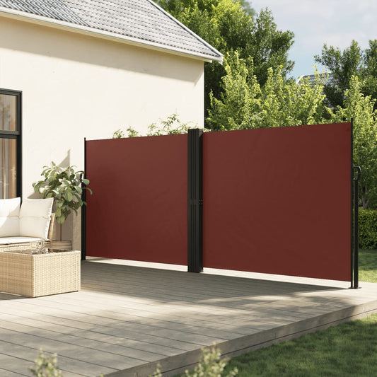 Windscherm uittrekbaar 180x600 cm bruin is nu te koop bij PeponiXL, paradijselijk wonen!