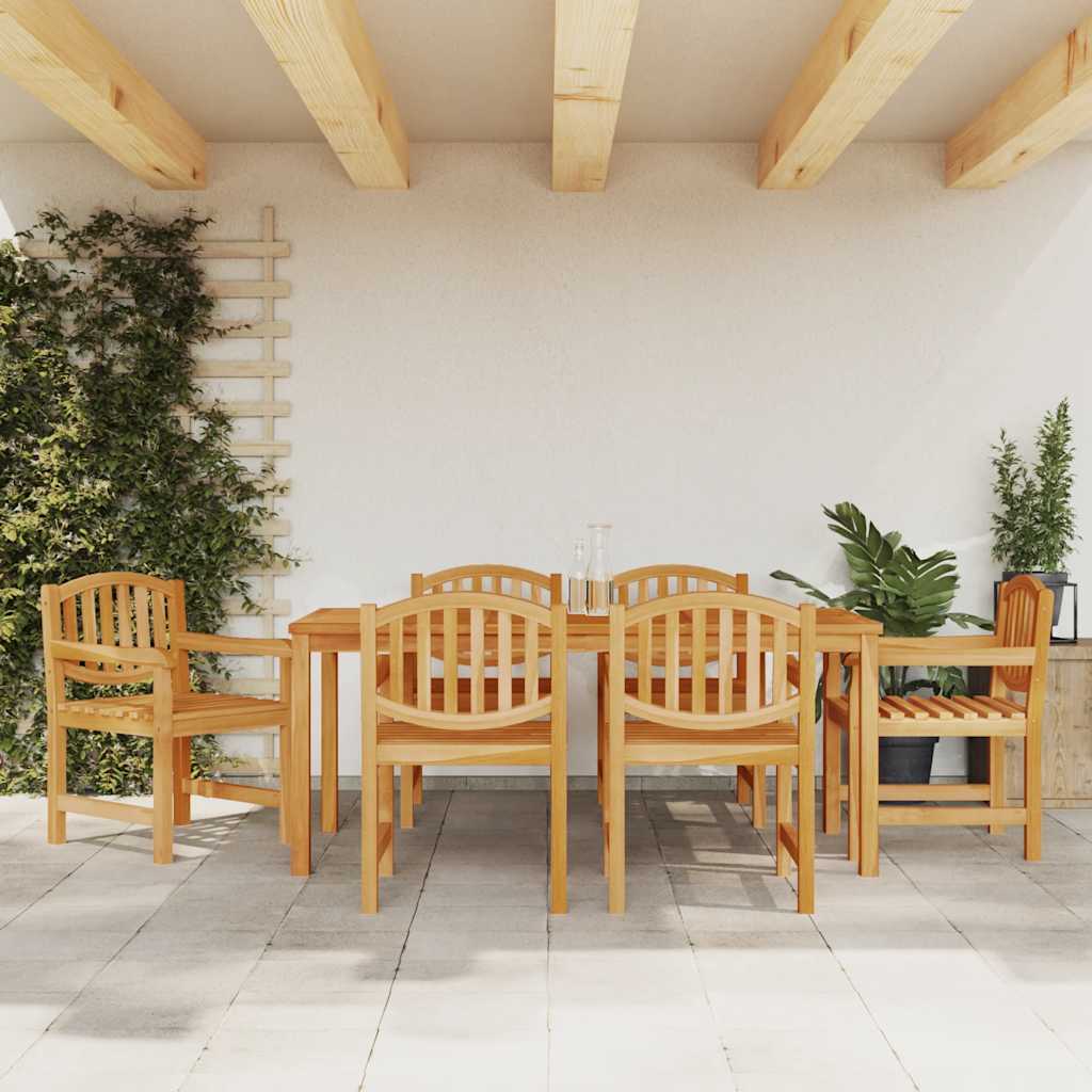 7-delige Tuinset massief teakhout is nu te koop bij PeponiXL, paradijselijk wonen!