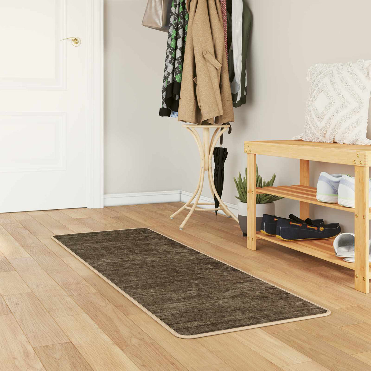Vloerkleedloper MARSA Bosgroen 50 x 150 cm Polyester en PVC is nu te koop bij PeponiXL, paradijselijk wonen!