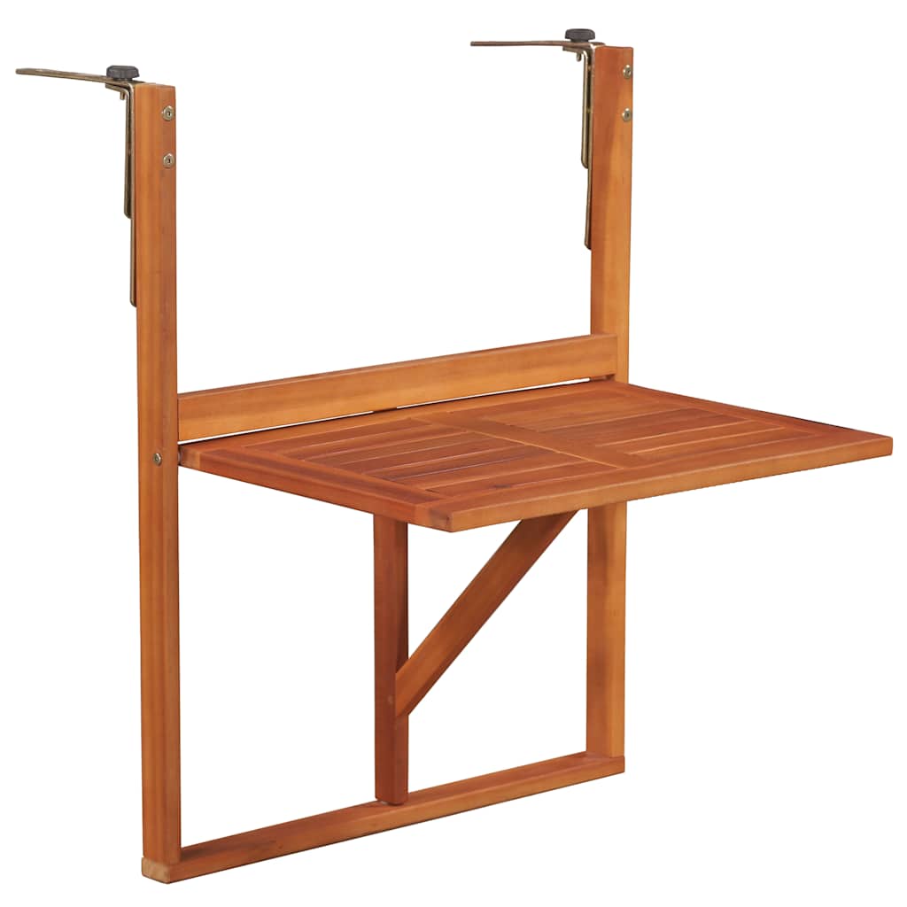 Balkontafel hangend 64,5x44x80 cm massief acaciahout is nu te koop bij PeponiXL, paradijselijk wonen!