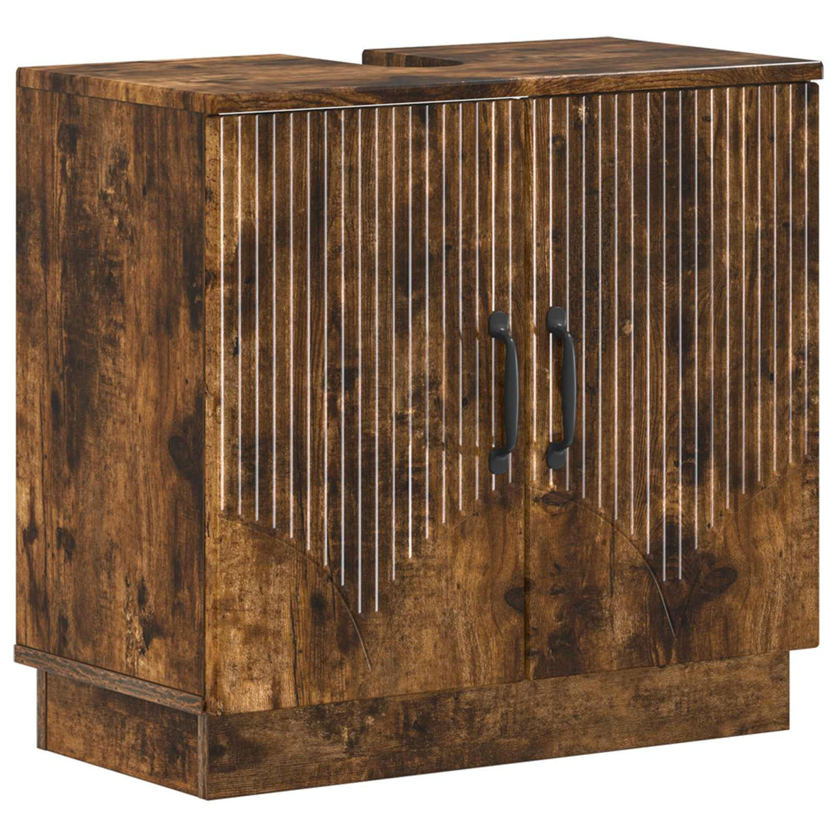 Badkamer wastafelkast HOORN Gerookt eiken 59,5 x 31,5 x 56 cm is nu te koop bij PeponiXL, paradijselijk wonen!